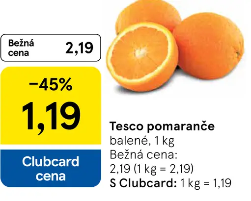 Tesco pomaranče