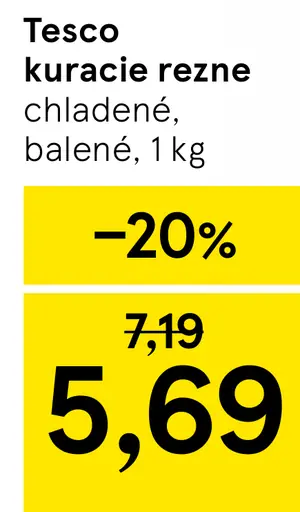 Tesco kurča chladené balené