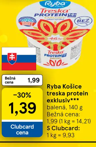Ryba Košice treska protein exklusive***
