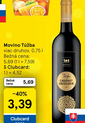 Movino Túžba červené víno