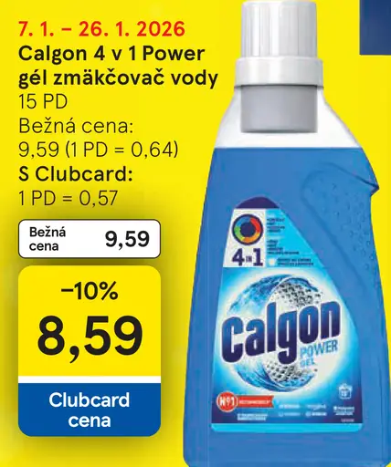 Calgon 4 v 1 Power gél zmäkčovač vody