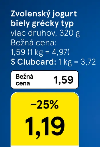 Zvolenský Smotanový jogurt grécky typ biely