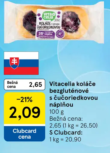Vitacelia koláče bezgluténové s čučoriedkovou náplňou