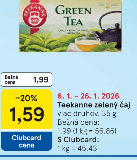 Teekanne čaj zelený