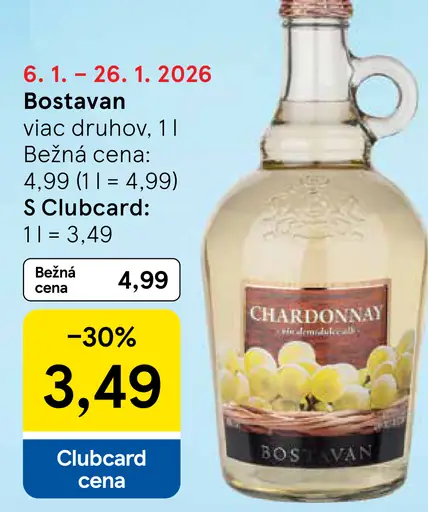 Bostavan víno viac druhov