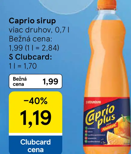 Caprio sirup viac druhov