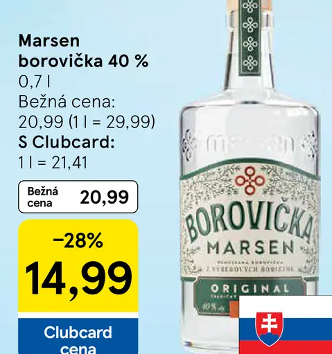 Marsen borovička 40 %
