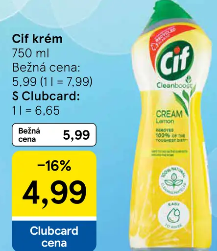 Cif krém čistiaci prostriedok