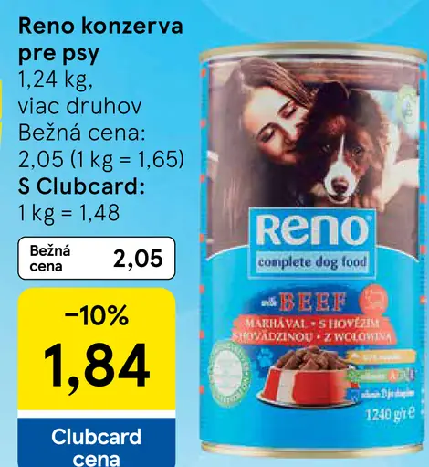 Reno konzerva pre psy