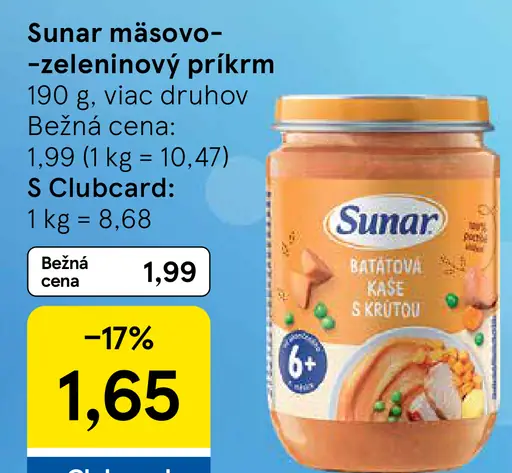 Sunar mäsovo-zeleninový príkrm