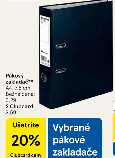 Pákový zakladač A4