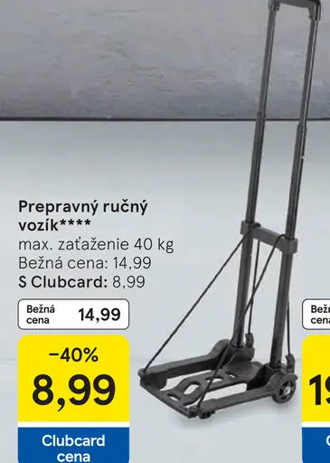 Prepravný ručný vozík s nosnosťou 40 kg