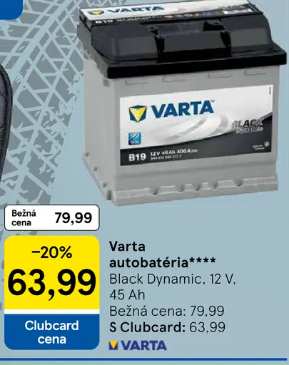 Varta autobatéria Black Dynamic, 12V, 45 Ah