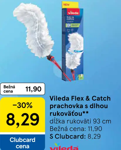 Vileda Flex & Catch prachovka s krátkou rukoväťou