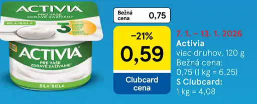 Activia jogurt marhuľa