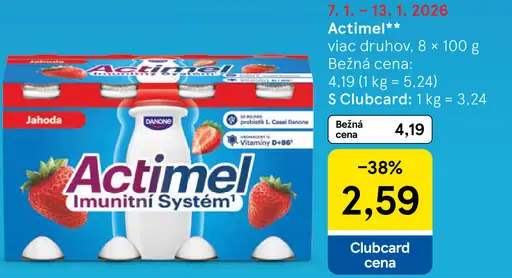 Actimel fermentovaný mliečny nápoj