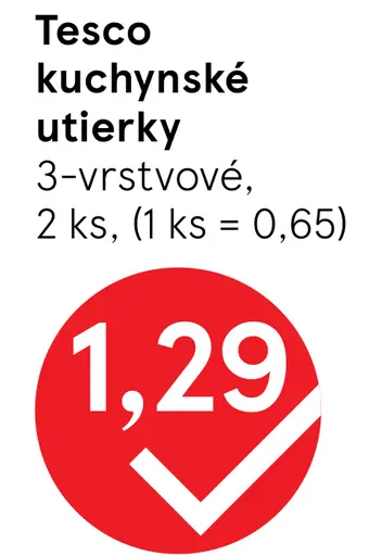 Tesco kuchynské utierky 3-vrstvové
