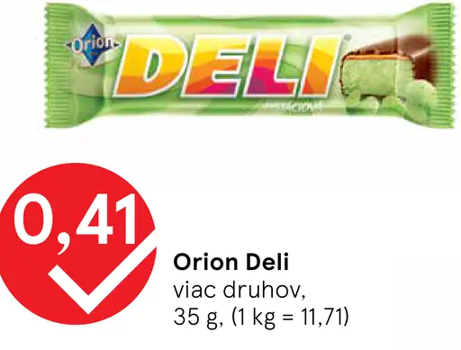 Orion Deli tyčinka viac druhov