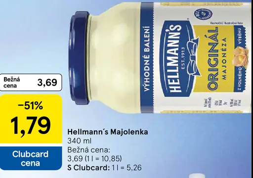 Hellmann's Majolenka originál majonéza