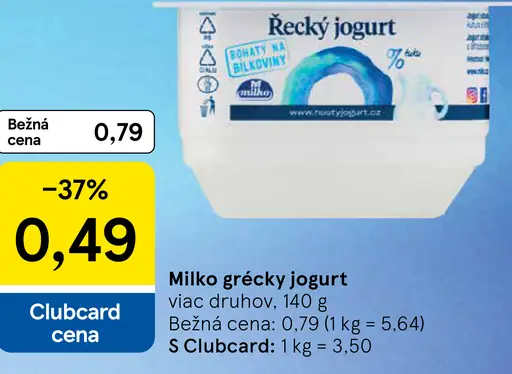 Milko Grécky jogurt biely