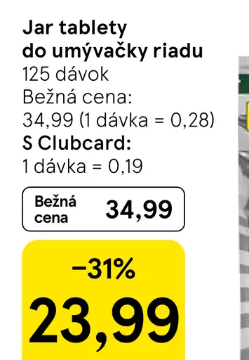 Jar Tablety do umývačky