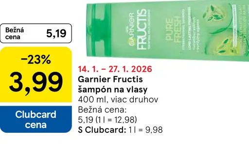 Garnier Fructis šampón na vlasy