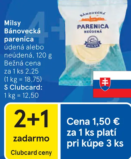 Milsy Bánovecká parenica údená alebo neúdená