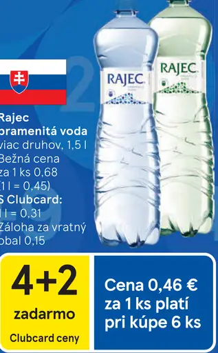 Rajec pramenitá voda ochutená viac druhov