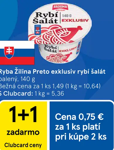 Ryba Žilina Preto Exkluzív rybí šalát