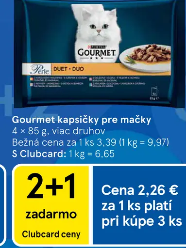 Gourmet kapsičky pre mačky