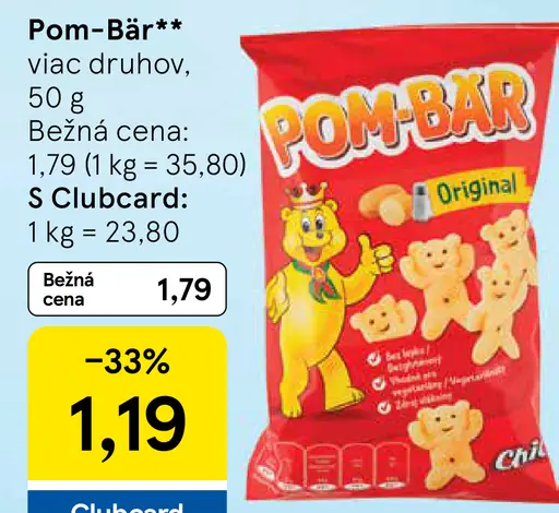 Pom-Bär Original zemiakové snacky