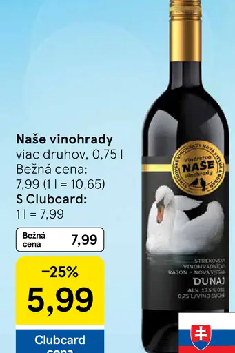 Naše Vinohrady víno