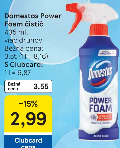 Domestos Power Foam čistič
