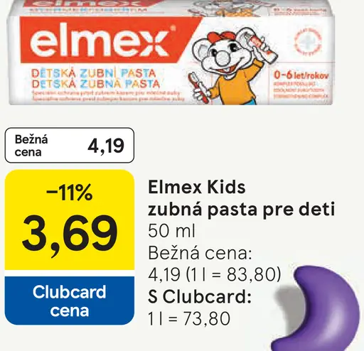 Elmex zubná pasta pre deti