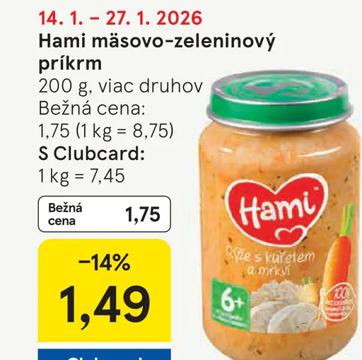 Hami mäsovo-zeleninový príkrm