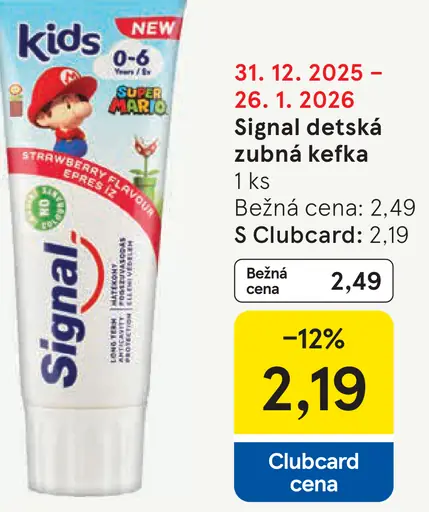 Signal detská zubná kefka