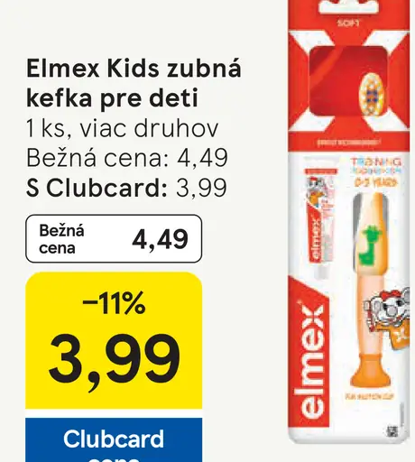 Elmex Kids zubná kefka pre deti