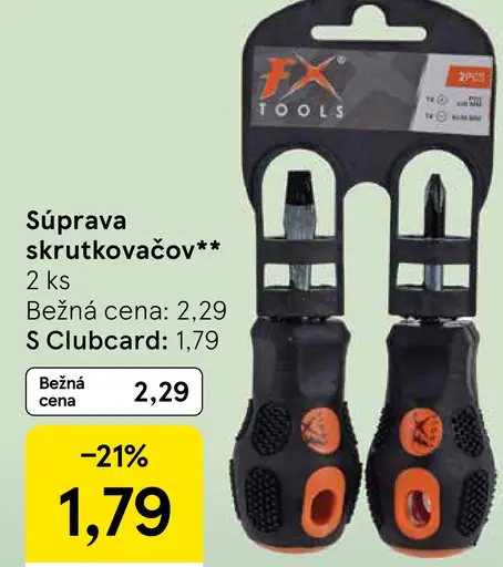 FX Tools súprava skrutkovačov 2 ks