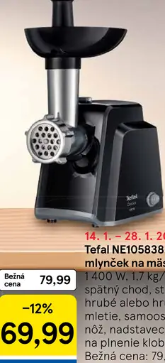 Tefal NE105838 mlynček na mäso