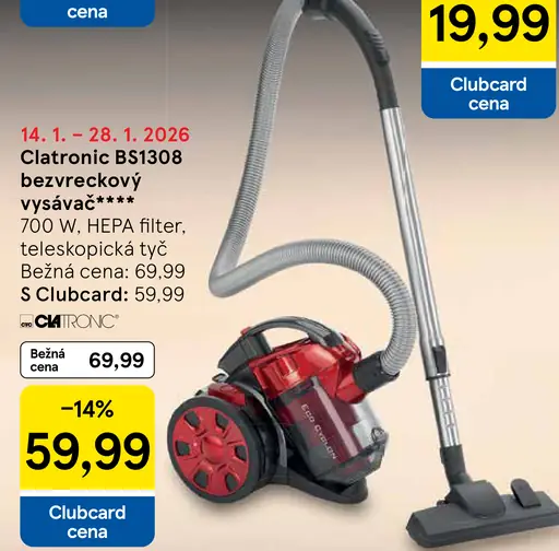 Clatronic BS 1308 bezvreckový vysávač