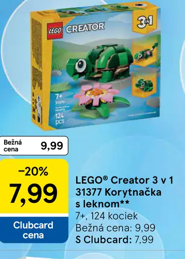 LEGO Creator 3 v 1 Korytnačka s leknom