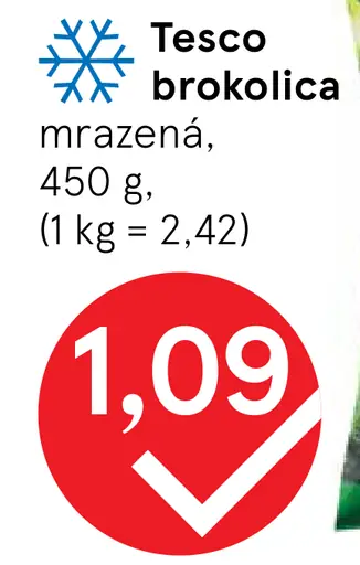 Tesco brokolica mrazená
