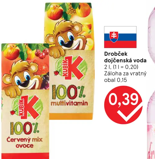 Kubik detský nápoj