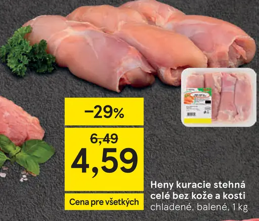 Heny kuracie stehná bez kože a kosti