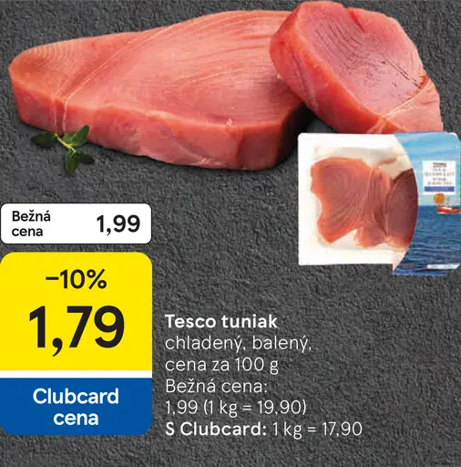 Tesco tuniak chladený