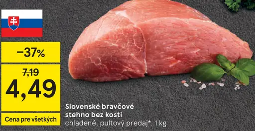 Slovenské bravčové stehno bez kosti