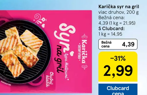 Karička syr na gril