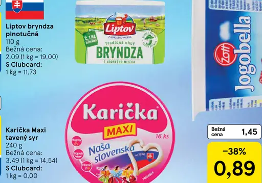 Karička črievko Maxi tavený syr