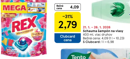 Rex Aromatherapy pracie kapsuly