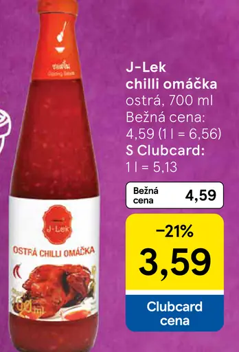 J-Lek ostrá chilli omáčka